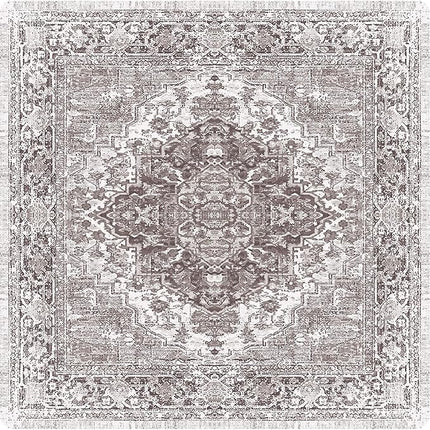 nunubaby Washable Pee Pads for Dogs, Stylish, Non-Slip and Leak-Proof Pee Pads. Reusable Potty Pads for Dogs for Crates and Floors.(Brown/Geo, 54" x54")