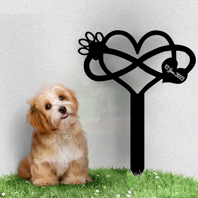 Custom Pet Name Memorial Grave Stake Marker, Custom Pet Garden Metal Stake, Pet Memorial Metal Sign, Personalized Pet Memorial Stake, Outdoor Pet Garden Decor