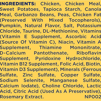 Nature's Recipe Grain Free Small Breed Dry Dog Food, Chicken, Sweet Potato & Pumpkin Recipe, 4 lb. Bag