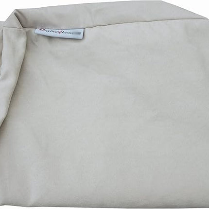 Dogbed4less Orthopedic Dog Bed with Memory Foam for Medium Large Pet, Waterproof Liner, Washable Microsuede Khaki Cover, 41X27X4 Inch (Fit 42X28 Crate)