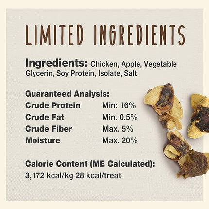 Cadet Gourmet Chicken & Apple Wrapped Dog Treats Wraps - Healthy & Natural Chicken & Apple Dog Training Treats for Small & Large Dogs - Inspected & Tested in USA (14 oz.)