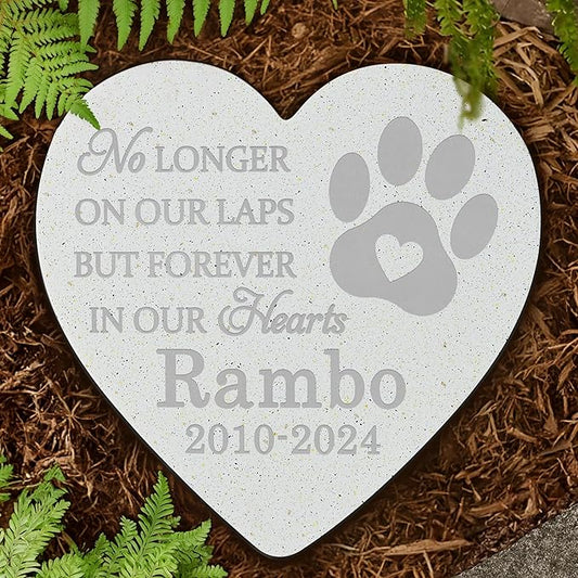 Personalized Pet Stone | Pet Memorial Stone | Dog Memorial Stone | Pet Memorial Gift | Pet Loss Gift | Pet Memorial | Dog Memorial | Cat Memorial | Loss of a Dog - in Our Hearts Forever