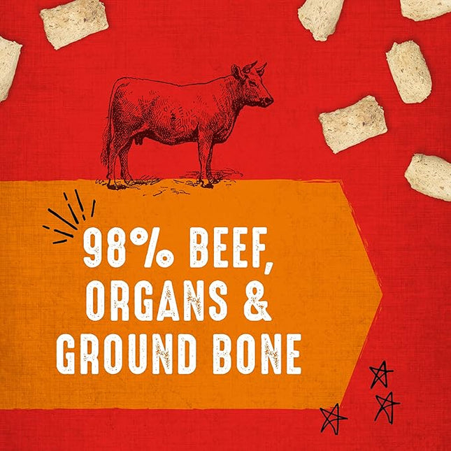 Stella & Chewy's Freeze-Dried Raw Dog Treats - Carnivore Crunch for Training - Natural Limited Ingredient, Grain-Free - Perfect for Picky Eaters - Grass-Fed Beef Recipe - 3.25 oz Bag