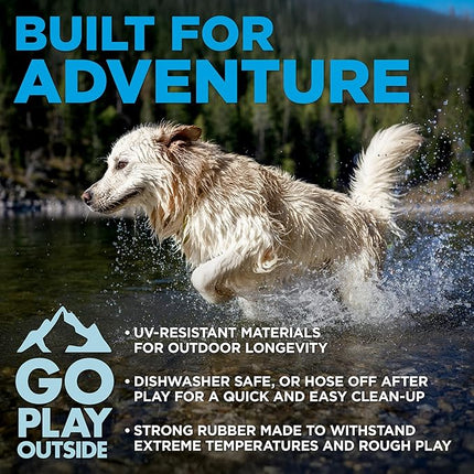 Hound2O Dog Toys | Squeaky Fetch Ball for Dogs | Yellow Floating Outdoor Toy - Easy to Clean and Made from Non Toxic Materials