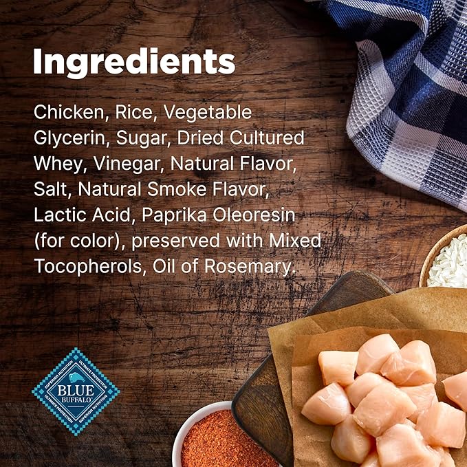 Blue Buffalo Nudges Jerky Cuts Dog Treats, Made in the USA with Natural Ingredients, Chicken, 10-oz Bag