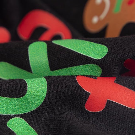 Fitwarm Official Cookie Tester Funny Dog Shirt, Christmas Dog Clothes for Small Dogs Boy Girl, Holiday Doggy Tshirt, Pet Outfit, Gingerbread, Black, Red, Green, XS