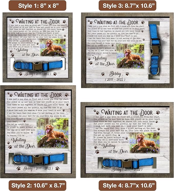 Customized Pet Memorial Picture Frame Memorial Dog Picture Loss Gift for Dog Lovers Natural Wood New Puppy Memorial Best Dog Ever Gifts In Memory of Dogs Memorial Pet Loss Sign Home Decor