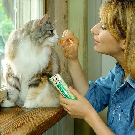 INABA Churu Bites for Cats, Soft/Chewy Baked Chicken Wrapped Churu Filled Cat Treats with Vitamin E, 0.35 Ounces per Tube, 18 Tubes Total (3 Tubes per Pack), Tuna with Salmon Recipe