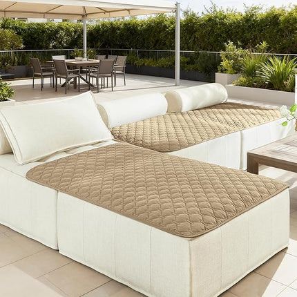 gogobunny 100% Double-Sided Waterproof Dog Bed Cover Pet Blanket Sofa Couch Furniture Protector for Puppy Large Dog Cat, Reversible (40x50 Inch (Pack of 1), Dark Beige/Light Beige)