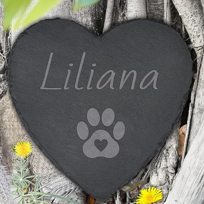Pet Memorial Stone, Dog Memorial Stone, Dog Memorial Gifts for Loss of Dog, Pet Memorial Gifts, Pet Loss Sympathy Gift, Dog Bereavement Gifts, Dog Passing Away Gifts - Pet Pawprints