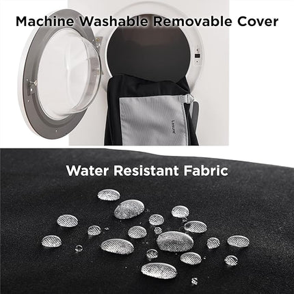 Lesure Small Dog Car Seat for Small Dogs - Waterproof Dog Booster Car Seat with Storage Pockets, Clip-On Safety Leash and Thickened Memory Foam Filling, Pet Carseat Puppy Travel Carrier Bed, Black