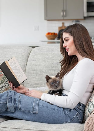 Cat Onesie for After Surgery Care - Breathable Male Female Post Surgical Recovery Suit Vest for Cats with Abdominal Wounds or Skin Issues - Soft Washable Protective Medical Clothing for Pets