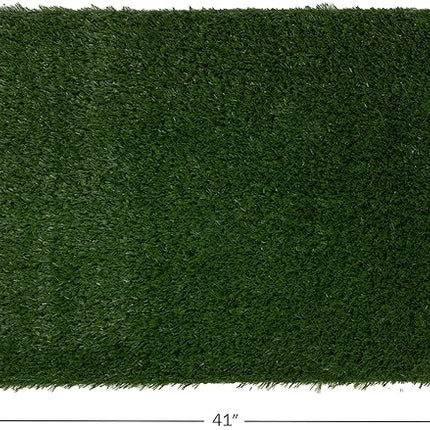 Artificial Grass Puppy Pee Pad for Dogs and Small Pets - Set of Three 41x27 Inch, Reusable 4-Layer Turf Pads for Dogs - Indoor and Outdoor Fake Grass Potty Pet Supplies by PETMAKER