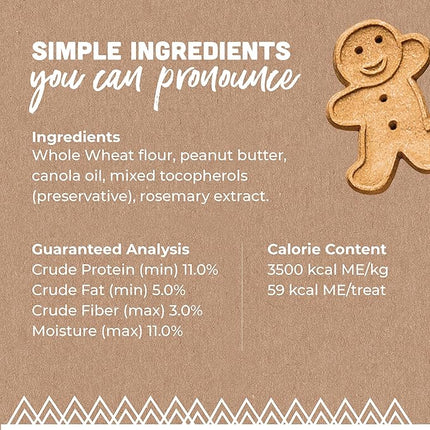 Buddy Biscuits 16 oz Box of Grain-Free Crunchy Dog Treats Made with Natural Peanut Butter (Pack of 4)