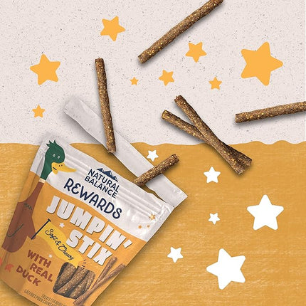 Natural Balance Limited Ingredient Rewards Jumpin' Stix, Grain-Free Dog Treats for Adult Dogs of All Breeds, Duck Recipe, 10 Ounce (Pack of 1)