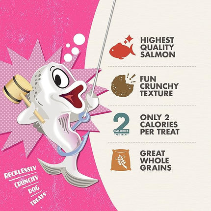 Fromm Crunchy Os Slammon' Smoked Salmon Dog Treats - Premium Crunchy Dog Treats - Salmon Recipe - 26 oz