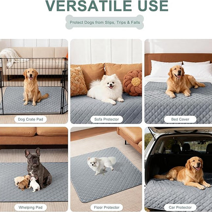 Eterish Reusable Washable Pee Pads for Dogs Large/Extra Large 36'' x 41'' 2 Pack, Absorbent Pet Puppy Dog Training Pads Non-Slip, Waterproof Whelping Potty Pads for Dogs Leak-Proof