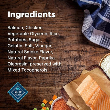 Blue Buffalo Nudges Grillers Natural Dog Treats, Made in The USA with Real Salmon, 16-oz. Bag