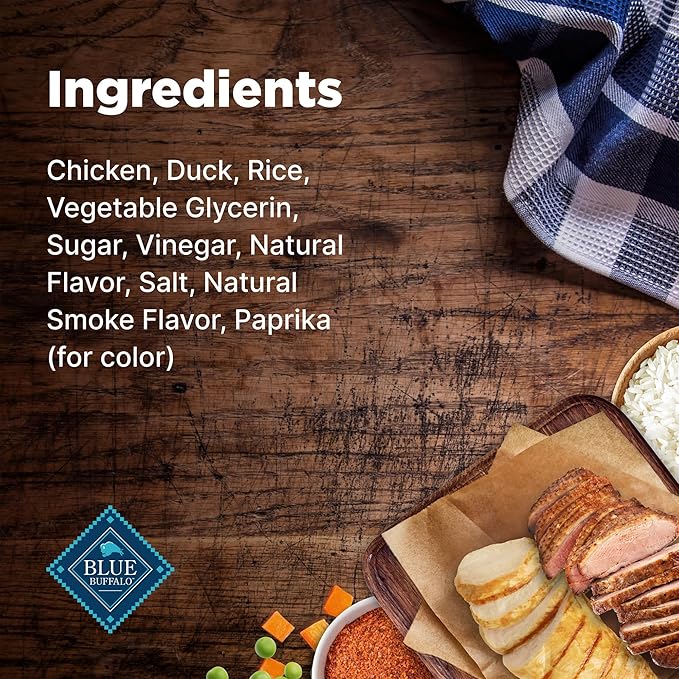 Blue Buffalo Nudges Jerky Cuts Natural Dog Treats, Duck, 10oz