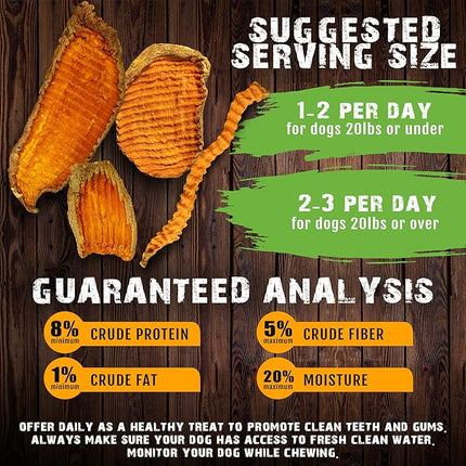 Sam'S Yams Big Boyz Sweet Potato Dog Treats, 15 Oz, 425 Grams