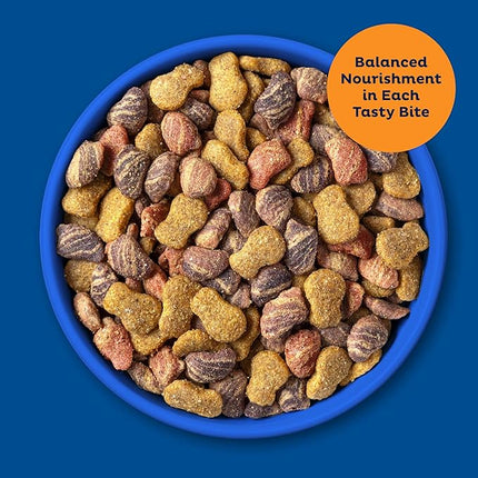 9Lives Daily Essentials Dry Cat Food for Adult Cats with Chicken, Beef & Salmon Flavors, 3.15 lb. Bag (Pack of 4)