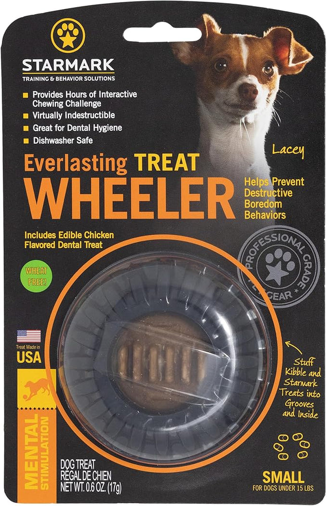 Starmark Everlasting Treat Wheeler Dog Toy Small