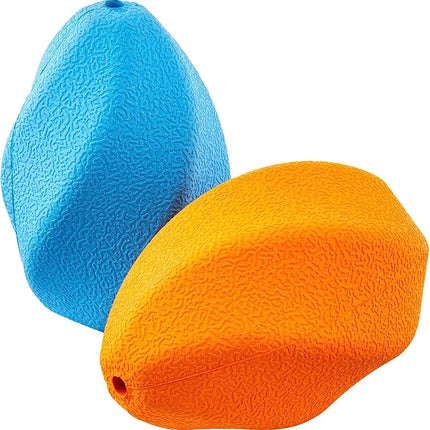 Amazon Basics Interactive Dog Treat Dispensing Enrichment Chew Toy, Large, Multi Color, 2-Pack