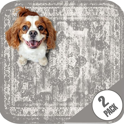 PUPIBOO Washable Pee Pads for Dogs and Cats - Super Absorbent Reusable Puppy Training Pads - 100% Waterproof, Leak-Proof & Non-Slip Whelping Pads for Pet Housebreaking