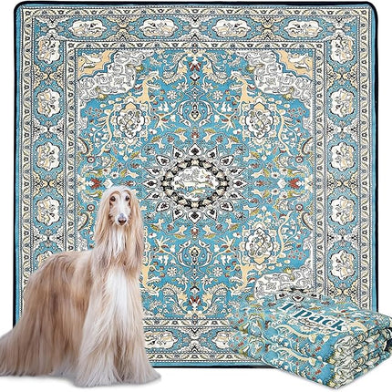 Qeils Washable Pee Pads for Dogs, Reusable Puppy Pads 72"x72" Super Absorbent Leakproof Extra Large Dog Training Pads, Non-Slip Potty Pads for Floor, Bed, Kennel, Whelping Pads Litter Mat