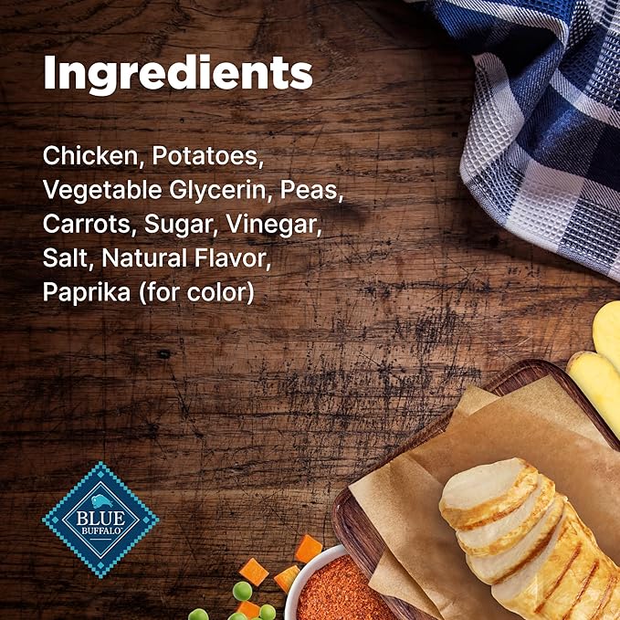 Blue Buffalo Nudges Homestyle Natural Dog Treats Made with Real Chicken, Made in the USA, Chicken, 10-oz Bag