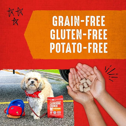Stella & Chewy's Freeze-Dried Raw Dog Treats - Carnivore Crunch for Training - Natural Limited Ingredient, Grain-Free - Perfect for Picky Eaters - Grass-Fed Beef Recipe - 3.25 oz Bag