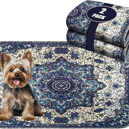 PUPIBOO Washable Pee Pads for Dogs and Cats - Super Absorbent Reusable Puppy Training Pads - 100% Waterproof, Leak-Proof & Non-Slip Whelping Pads for Pet Housebreaking