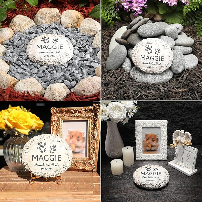 Personalized Hamster Memorial Stone, Pet Grave Markers Hamster, Hamster Headstone, Hamster Tombstone, Hamster Gravestone, Hamster Memorial Gifts