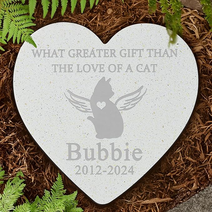 Personalized Pet Stone | Pet Memorial Stone | Cat Memorial Stone | Pet Memorial Gift | Pet Loss Gift | Pet Memorial | Cat Memorial | Cat Memorial | Loss of a Cat - Love of A Cat