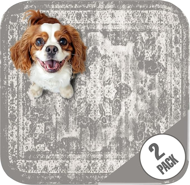 PUPIBOO Washable Pee Pads for Dogs and Cats - Super Absorbent Reusable Puppy Training Pads - 100% Waterproof, Leak-Proof & Non-Slip Whelping Pads for Pet Housebreaking