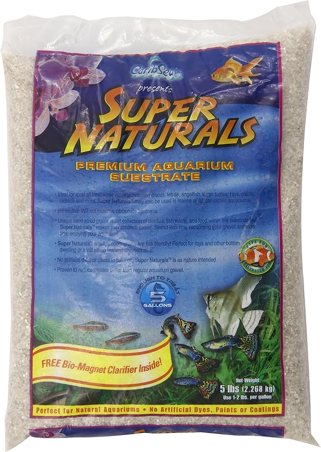 Carib Sea ACS05823 Super Natural Torpedo Beach Sand for Aquarium, 5-Pounds