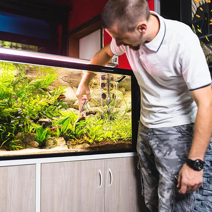 Mandala Crafts 12 Inches Rainbow Stainless Steel Straight Aquarium Scissors for Trimming Aquatic Plants – Long Aquascape Scissors for Fish Tanks, Hospital Tanks, Goldfish Bowls, and Terrariums