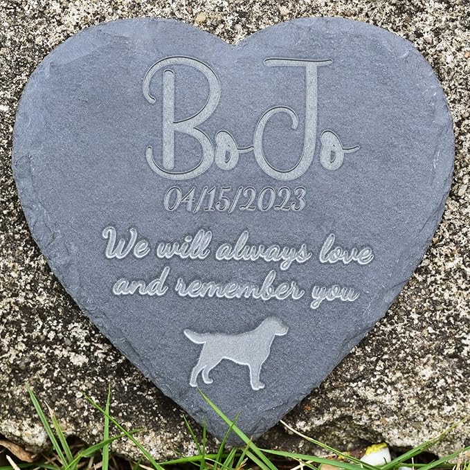 Pet Memorial Gifts Personalized Memorial Stone - Gifts for Loss of Dog - Remembrance Bereavement Gifts for Loss of Pet - Dog Memorial Gifts for Loss of Dog - 4''×4''/10×10cm