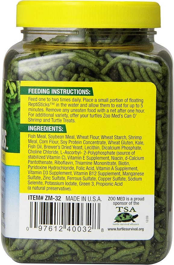 Zoo Med ReptiSticks Floating Aquatic Turtle Food, 4.85-Ounce