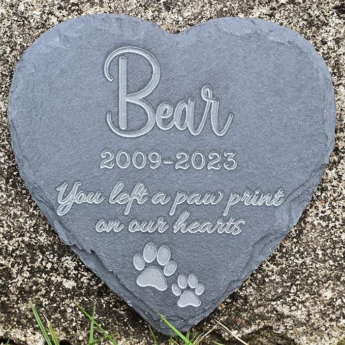 Dog Memorial Gift Personalized Dog Memorial Stone - Pet Memorial Gifts for Cats - Sympathy Gifts for Loss of Dog - Gifts for Loss of Dog - Dog Remembrance Gift, 4''×4''/10×10cm