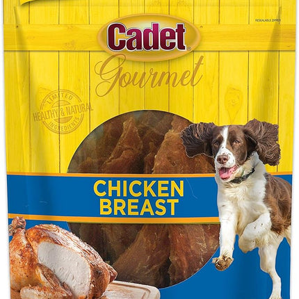 Cadet Gourmet Chicken Breast Dog Treats - Healthy & Natural Chicken Dog Training Treats for Small & Large Dogs - Inspected & Tested in USA (14 oz.)
