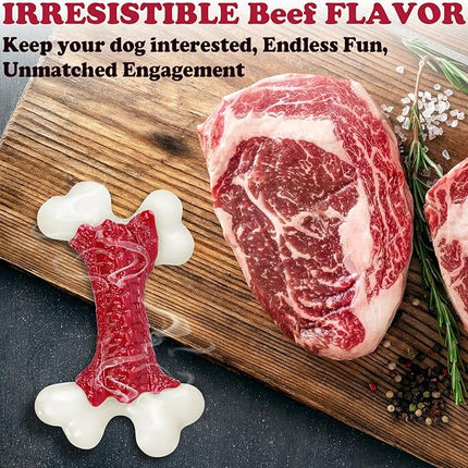 6-Pack Tough Dog Toys, Toys for Aggressive Chewers Large Breed, Chew Dogs, Bone Toy Nylon Dogs Almost Indestructible