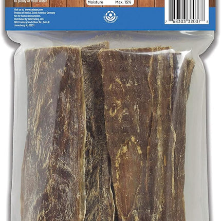 Cadet 100% Beef Strip Long Lasting Chews for Dogs, Single Ingredient Beef Esophagus Dog Treats, Natural High Protein Rawhide Alternative for Small & Large Dogs, 4 Ounce