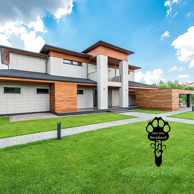 Custom Pet Name Memorial Grave Stake Marker, Custom Pet Garden Metal Stake, Pet Memorial Metal Sign, Personalized Pet Memorial Stake, Outdoor Pet Garden Decor