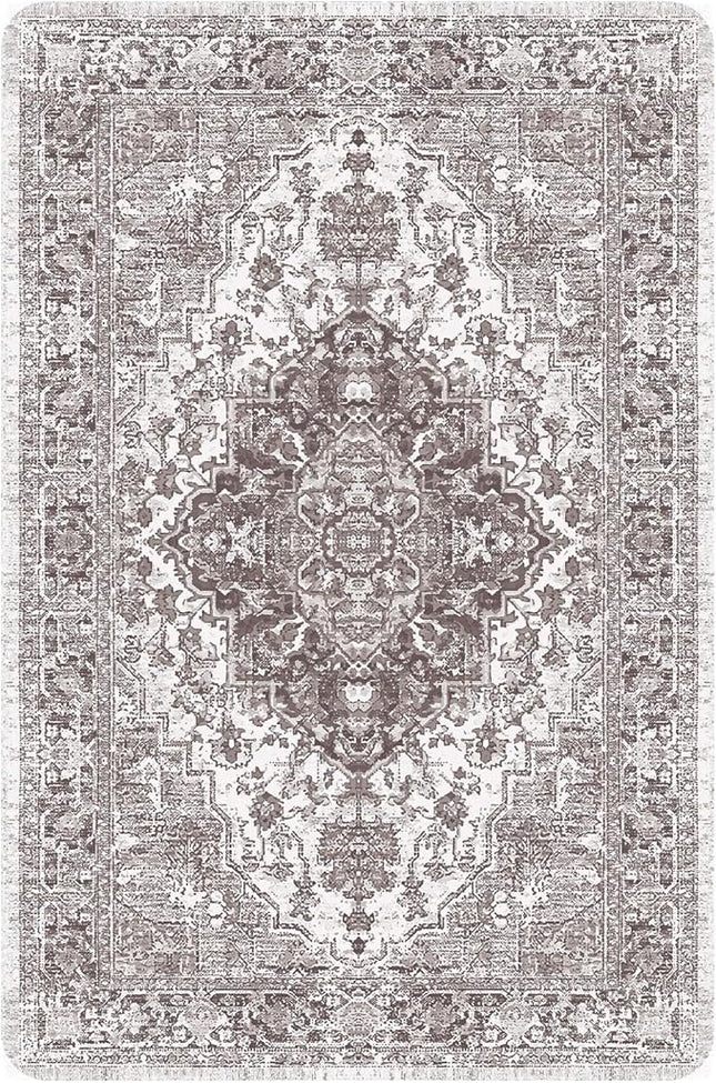 nunubaby Washable Pee Pads for Dogs, Stylish, Non-Slip and Leak-Proof Pee Pads. Reusable Potty Pads for Dogs for Crates and Floors.(Brown/Geo, 24" x36" )