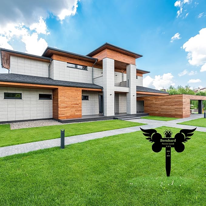 Custom Pet Name Memorial Grave Stake Marker, Custom Pet Garden Metal Stake, Pet Memorial Metal Sign, Personalized Pet Memorial Stake, Outdoor Pet Garden Decor