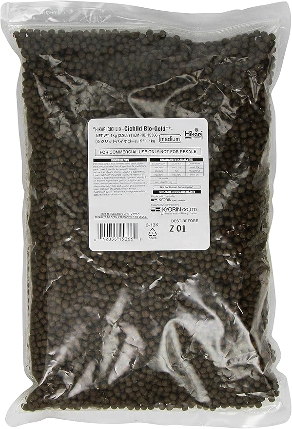 Hikari 2.2 pounds Cichlid Bio-Gold and Floating Pellets, Medium