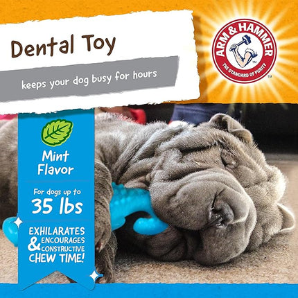 Arm & Hammer for Pets Nubbies Dental Toys Gator Dental Chew Toy for Dogs Best Dog Chew Toy for Moderate Chewers Reduces Plaque & Tartar Buildup Without Brushing, Gator (Pack of 24)