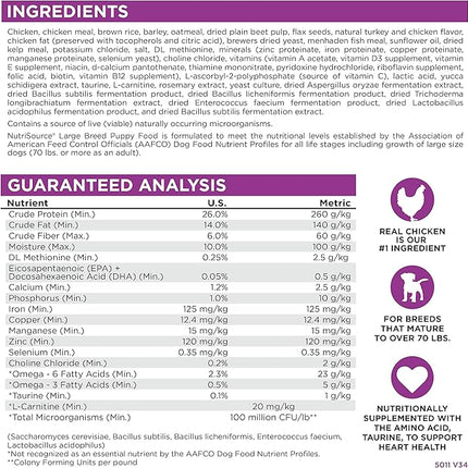 Large Breed Puppy Chicken & Rice Dry Dog Food Size: 1.5-Lb Bag