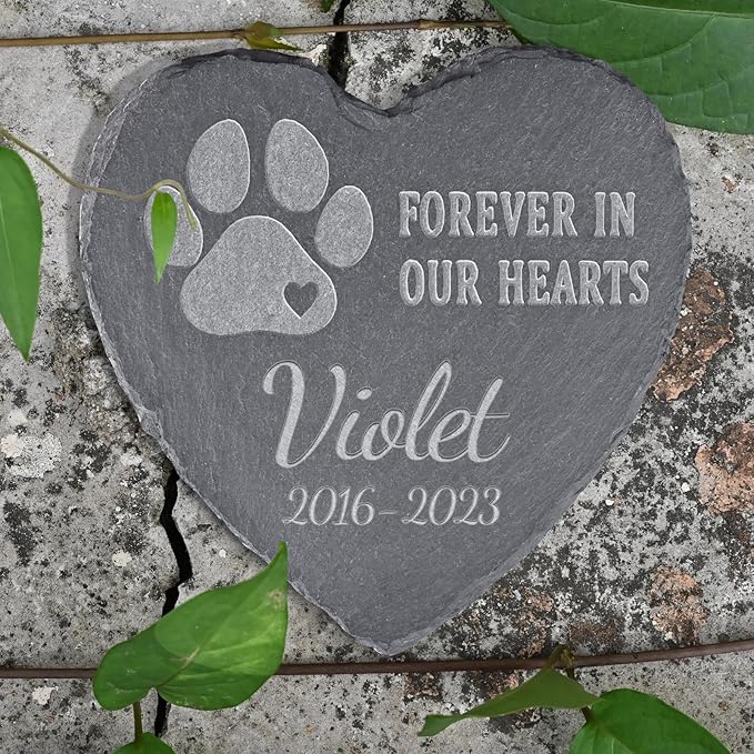 Pet Memorial Stones, Gifts Personalized, Loss of Dog Sympathy Gifts, Bereavement for Pet, Grave Headstone, Design A